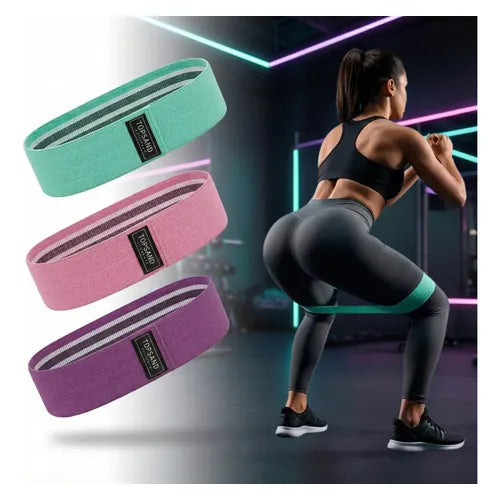 GYM EN CASA: Kit 3 Bandas Premium